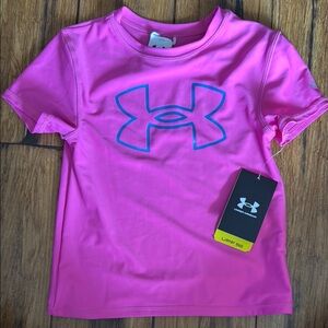 Under Armour Pink Swim Top Rash Guard size 7